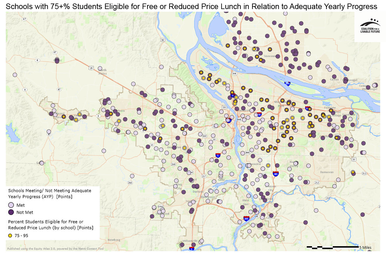 Schools with 75+% Students Eligible for Free or Reduced Price Lunch in Relationship to Adequate Yearly Progress Schools with 75+% Students Eligible for Free or Reduced Price Lunch in Relationship to Adequate Yearly Progress