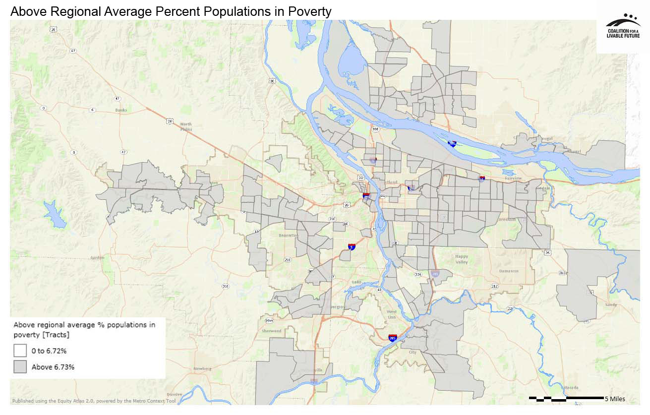 Above Regional Average Percent Populations in Poverty