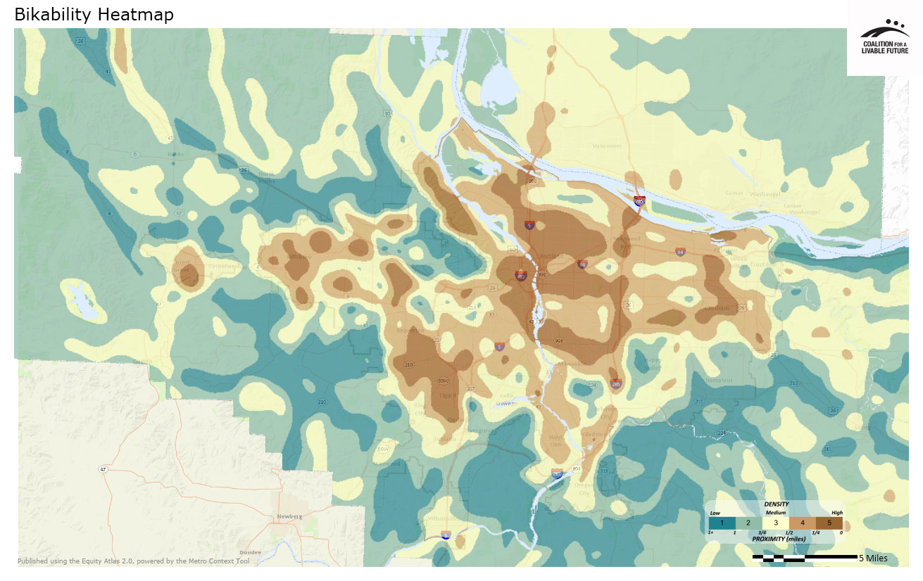 Bikability Heatmap Bikability Heatmap