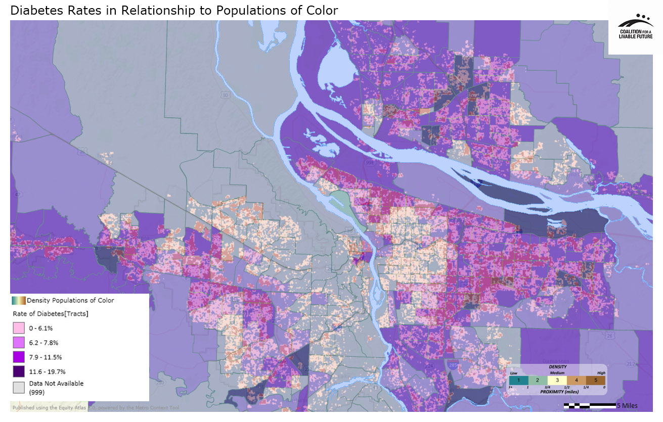 Diabetes Rates in Relationship to Populations of Color Diabetes Rates in Relationship to Populations of Color
