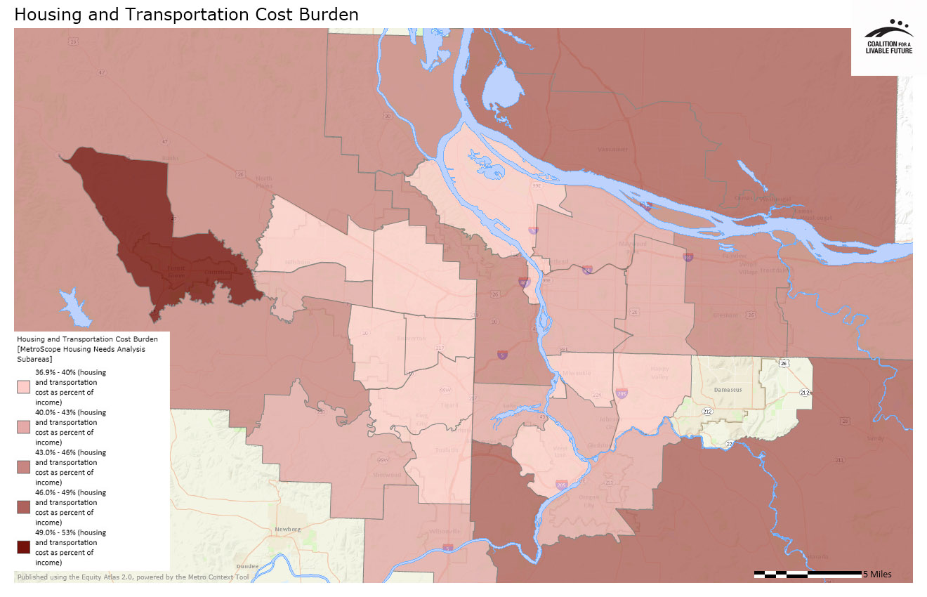 Housing and Transportation Cost Burden Housing and Transportation Cost Burden