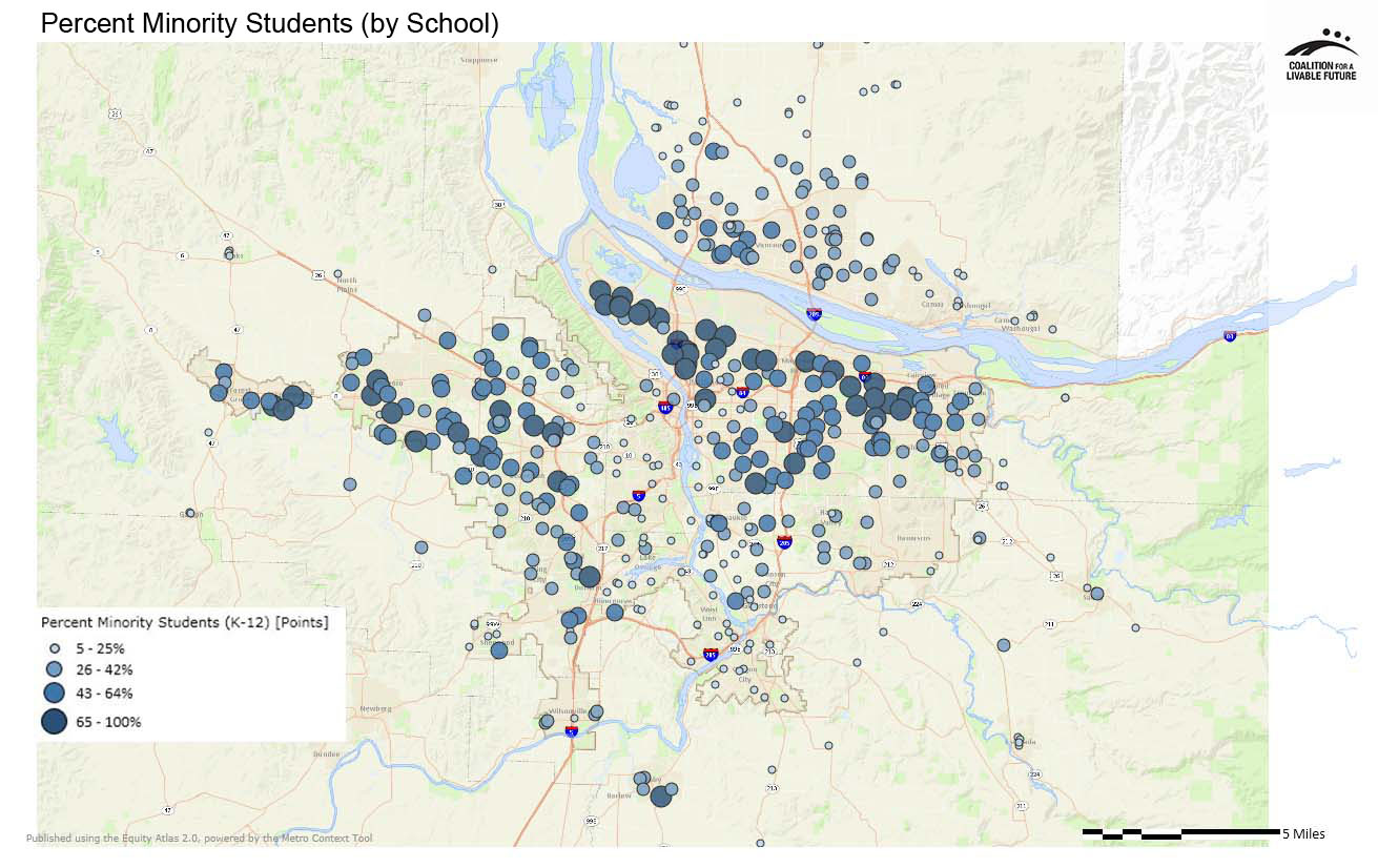 Percent Minority Students (by School) Percent Minority Students (by School)