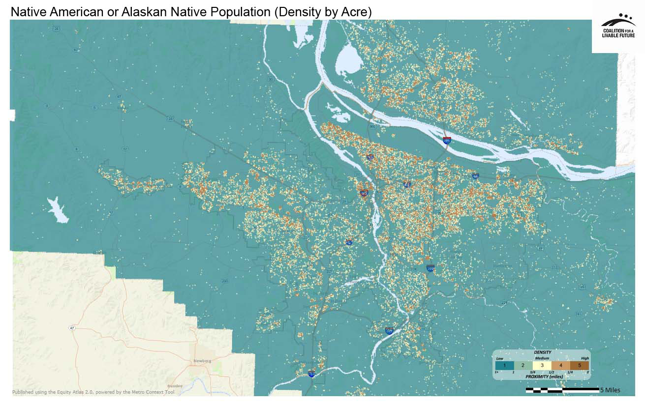Native American or Alaskan Native Population (Density by Acre) Native American or Alaskan Native Population (Density by Acre)