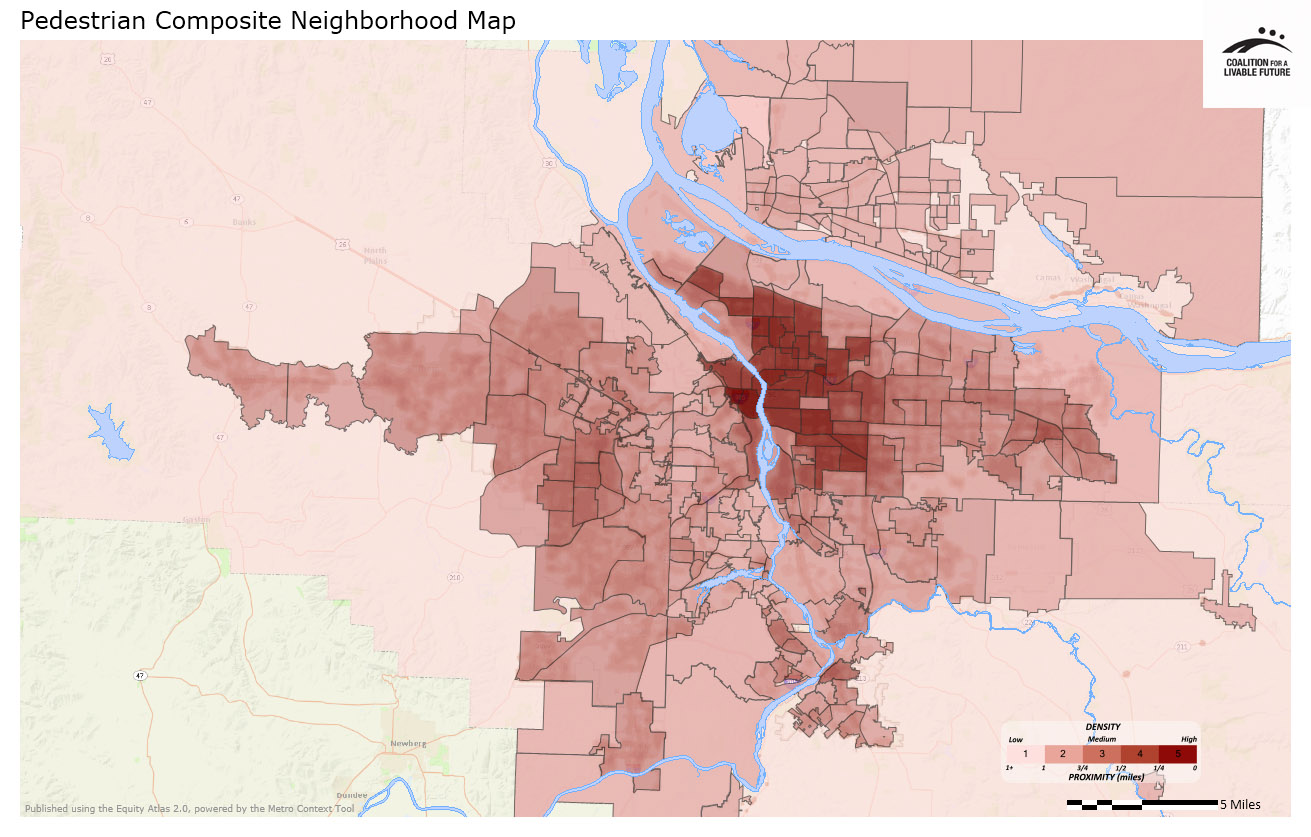 Pedestrian Composite Neighborhood Map Pedestrian Composite Neighborhood Map