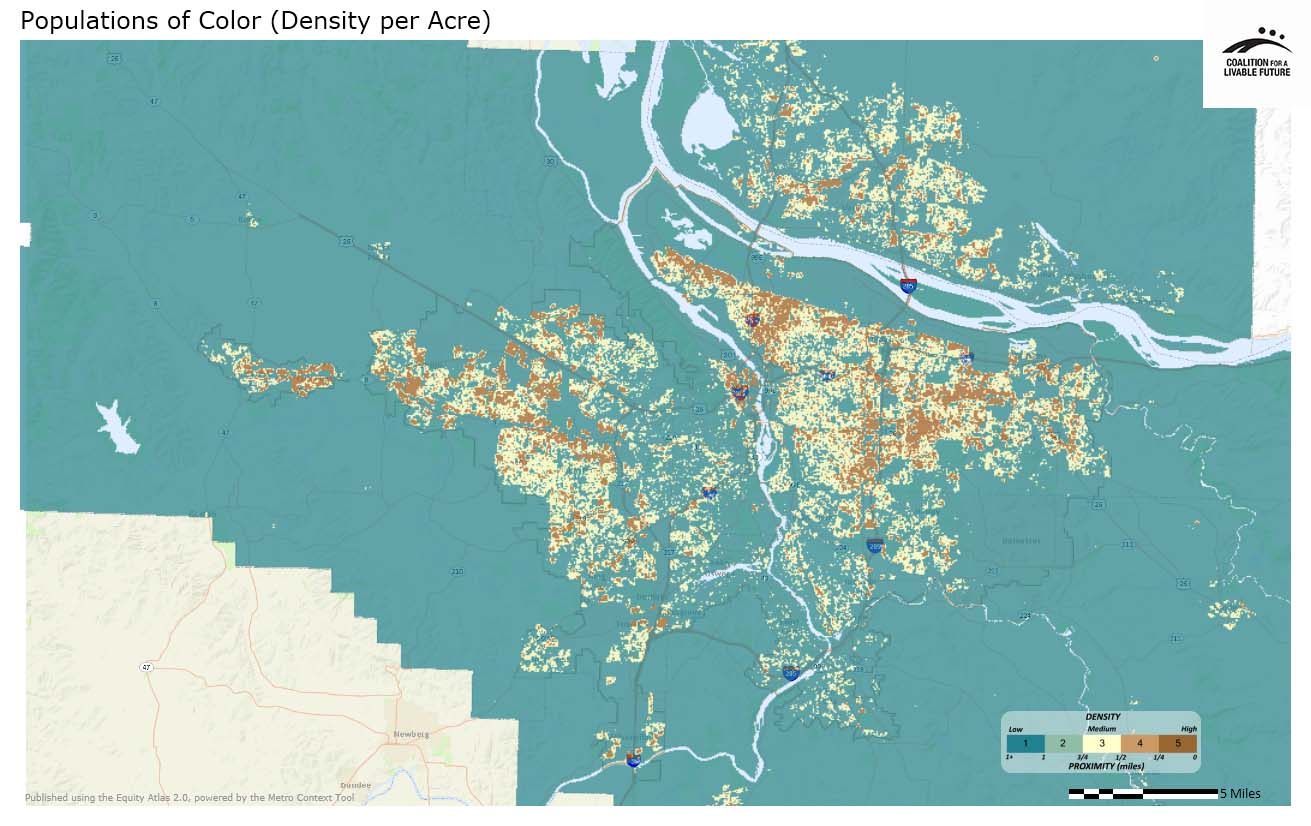 Populations of Color (Density by Acre) Populations of Color (Density by Acre)