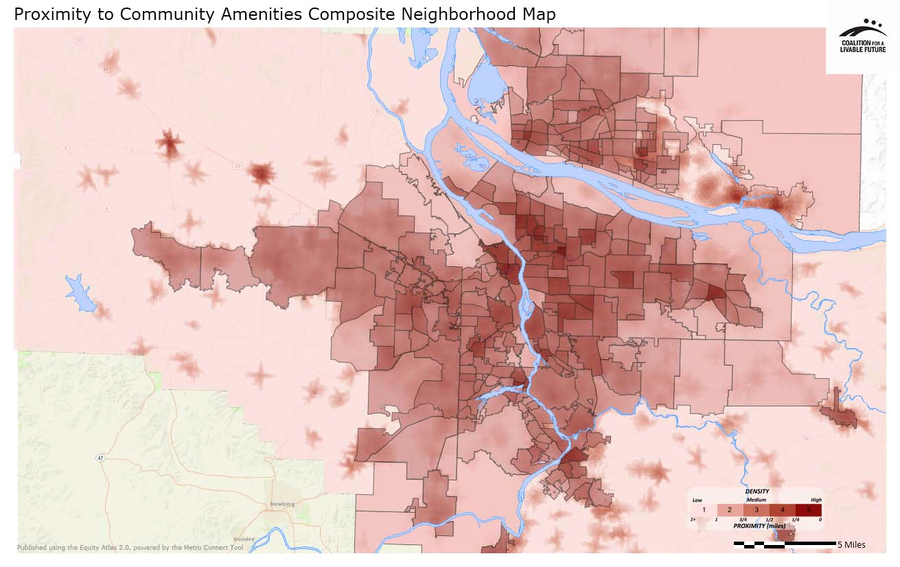 Proximity to Community Amenities Composite Neighborhood Map