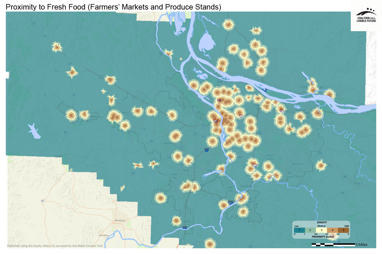 Proximity to Fresh Food (Farmers’ Markets and Produce Stands) Proximity to Fresh Food (Farmers’ Markets and Produce Stands)