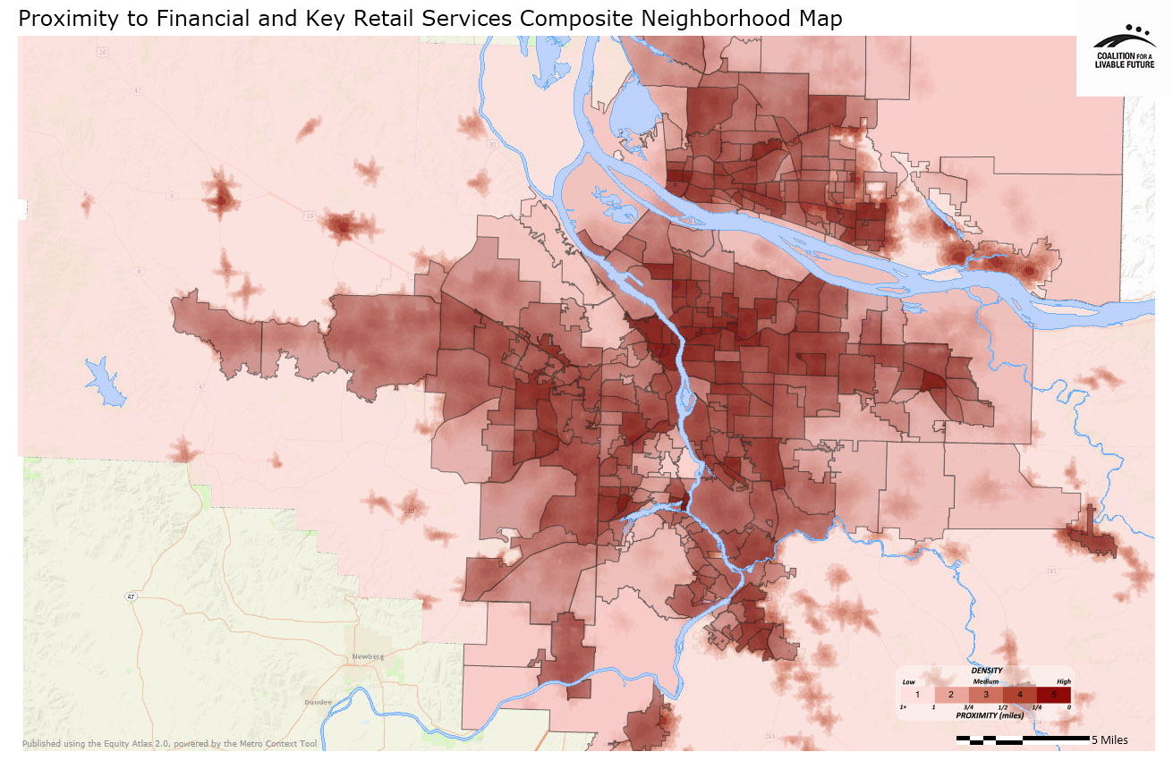 Proximity to Financial and Key Retail Services Composite Neighborhood Map Proximity to Financial and Key Retail Services Composite Neighborhood Map