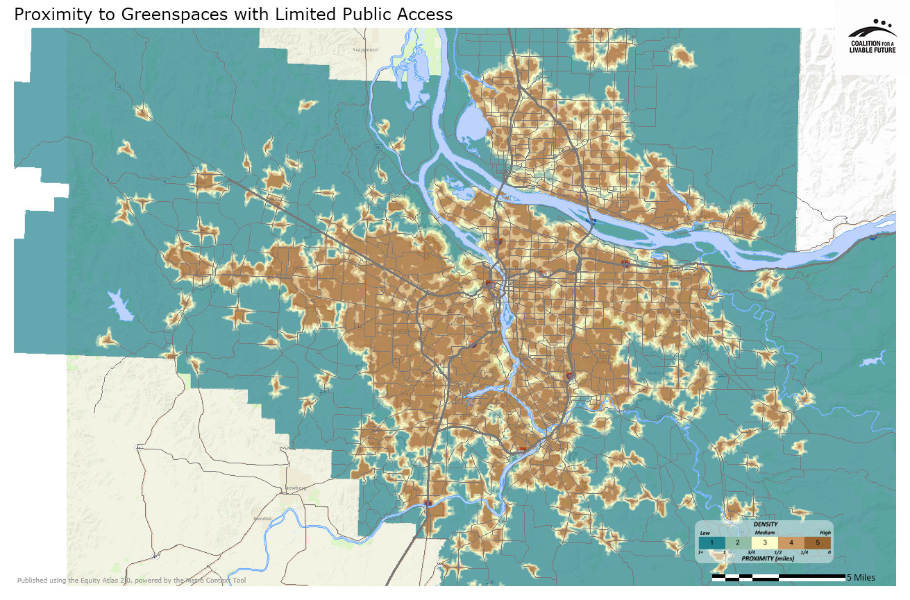 Proximity to Greenspaces with Limited Public Access Proximity to Greenspaces with Limited Public Access