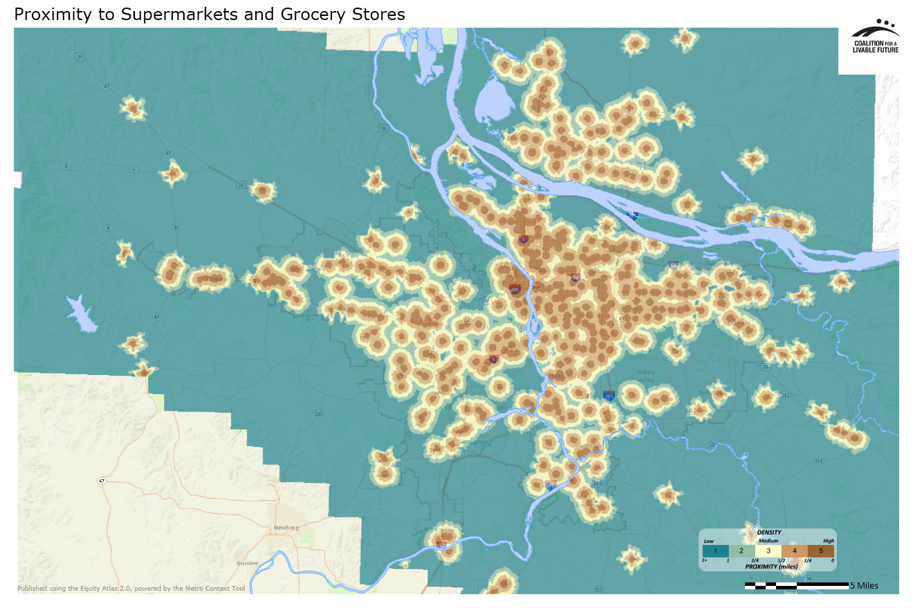 Proximity to Supermarkes and Grocery Stores Proximity to Supermarkets and Grocery Stores