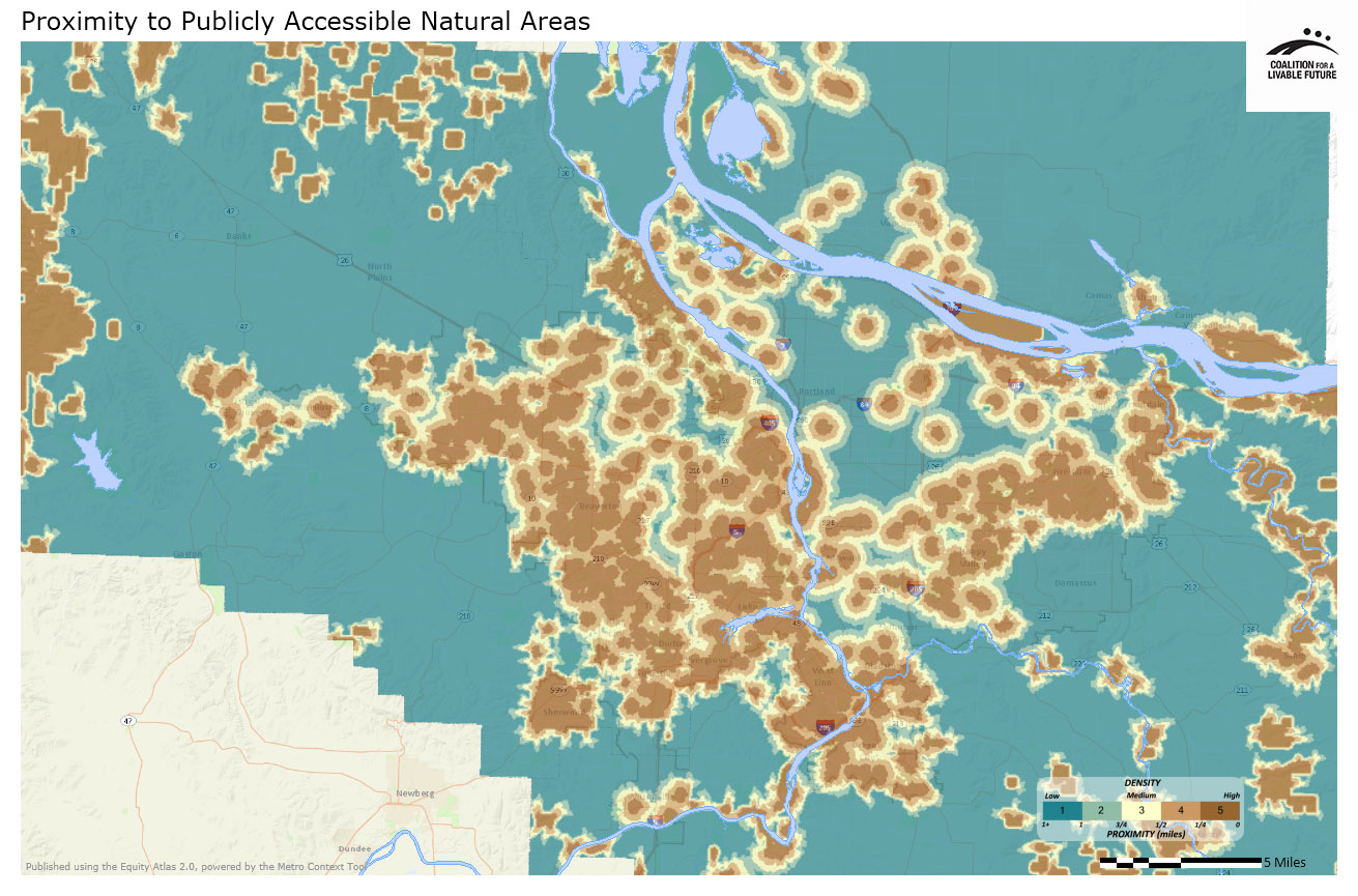 Proximity to Publicly Accessible Natural Areas Proximity to Publicly Accessible Natural Areas