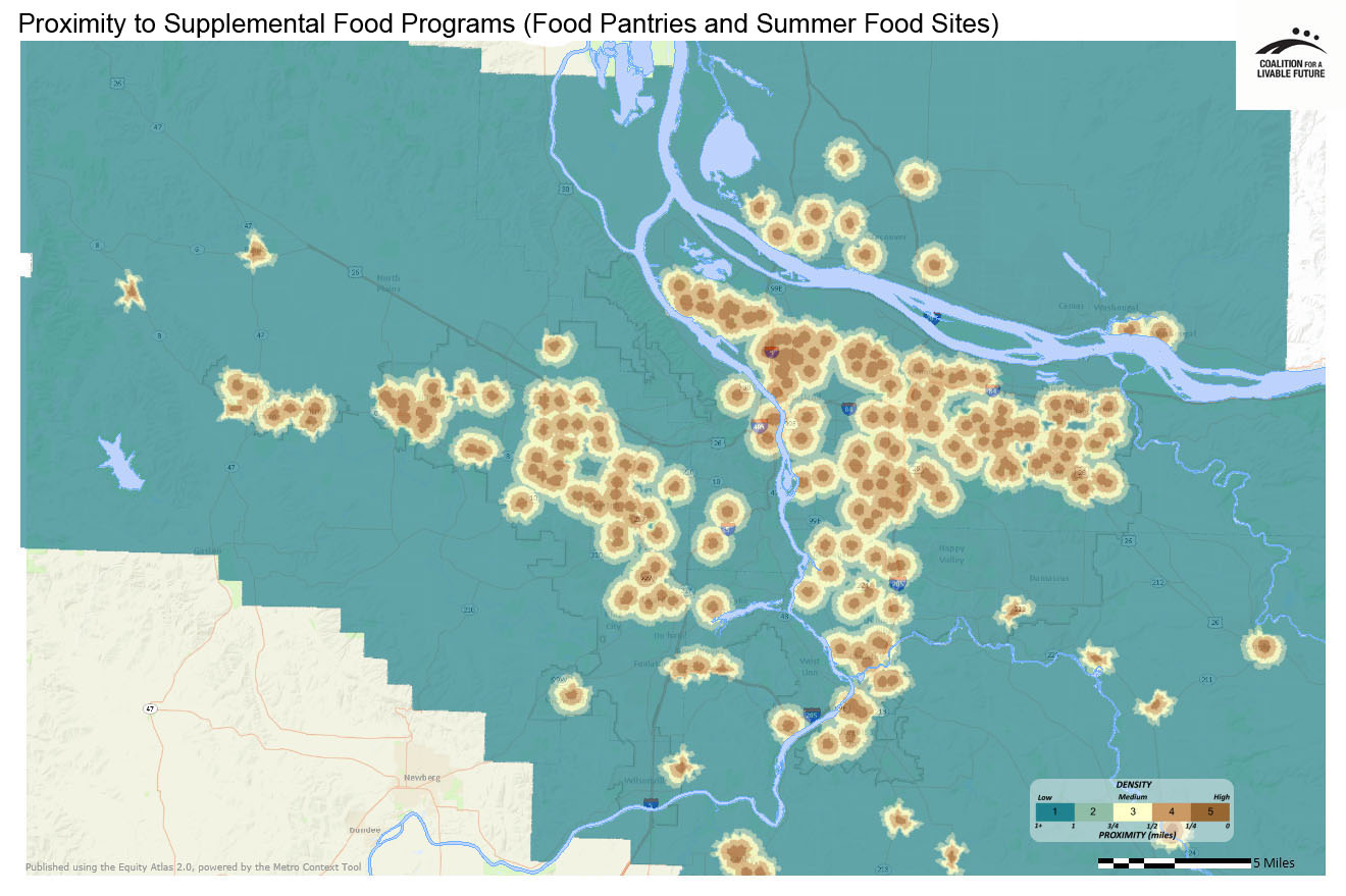 Proximity to Supplemental Food Programs (Food Pantries and Summer Food Sites) 