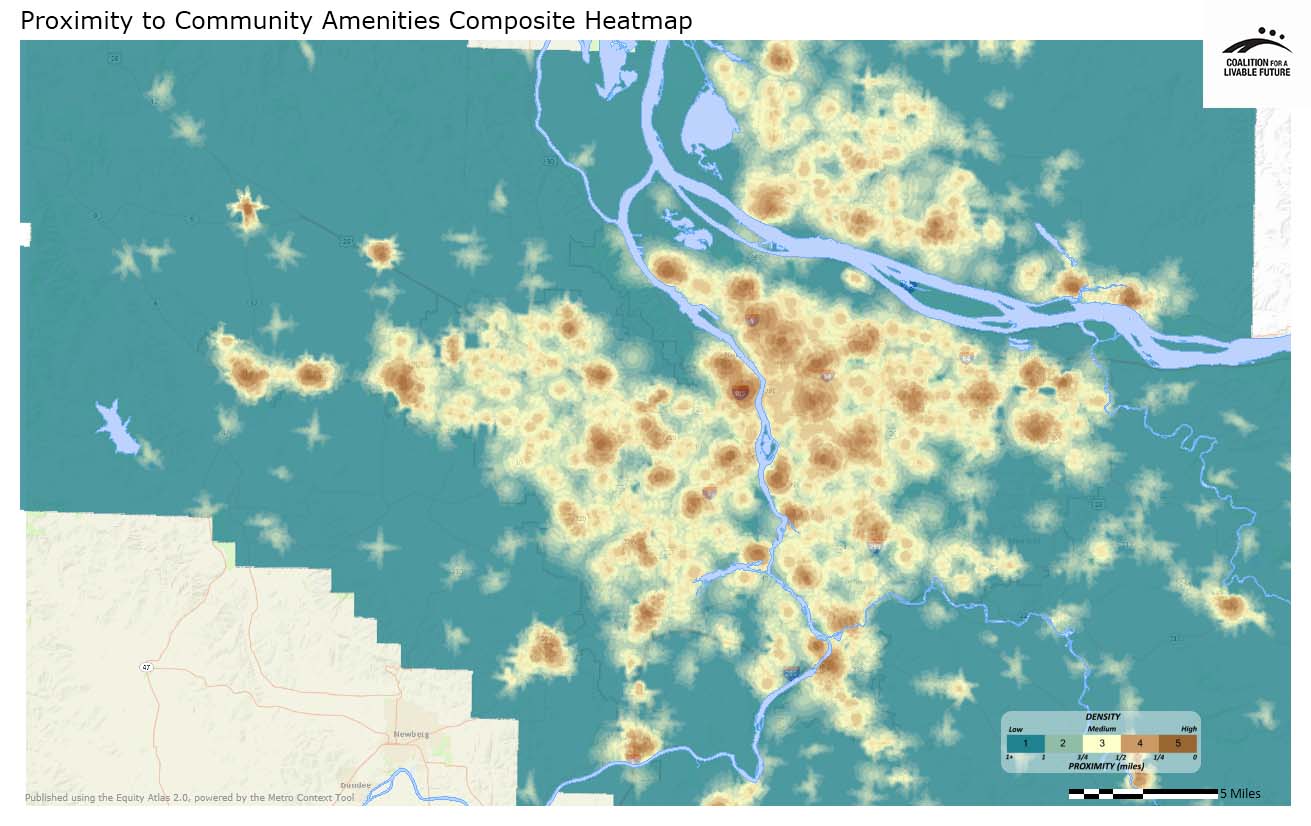 Proximity to Community Amenities Composite Heatmap Proximity to Community Amenities Composite Heatmap