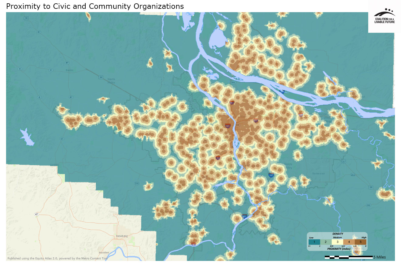Proximity to Civic & Community Organizations Proximity to Civic & Community Organizations