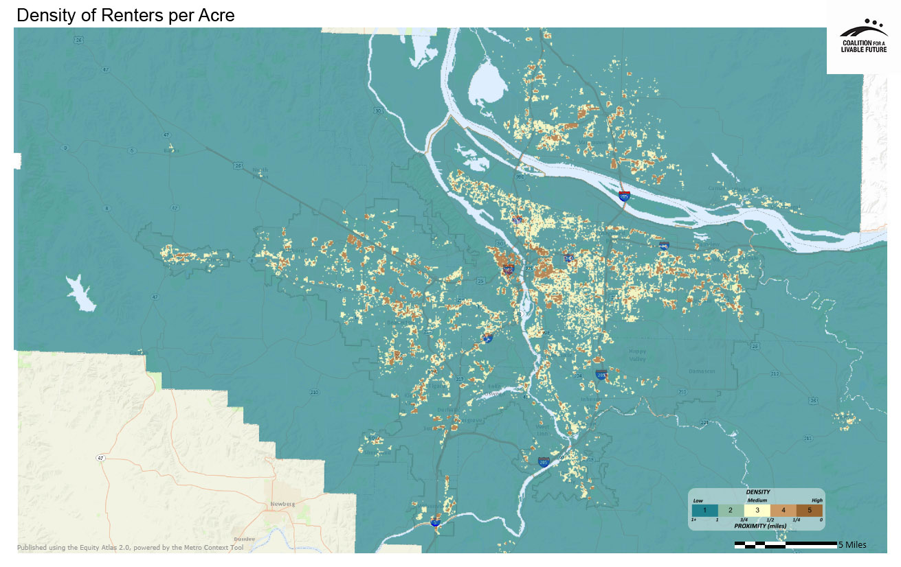 Density of Renters per Acre Density of Renters per Acre