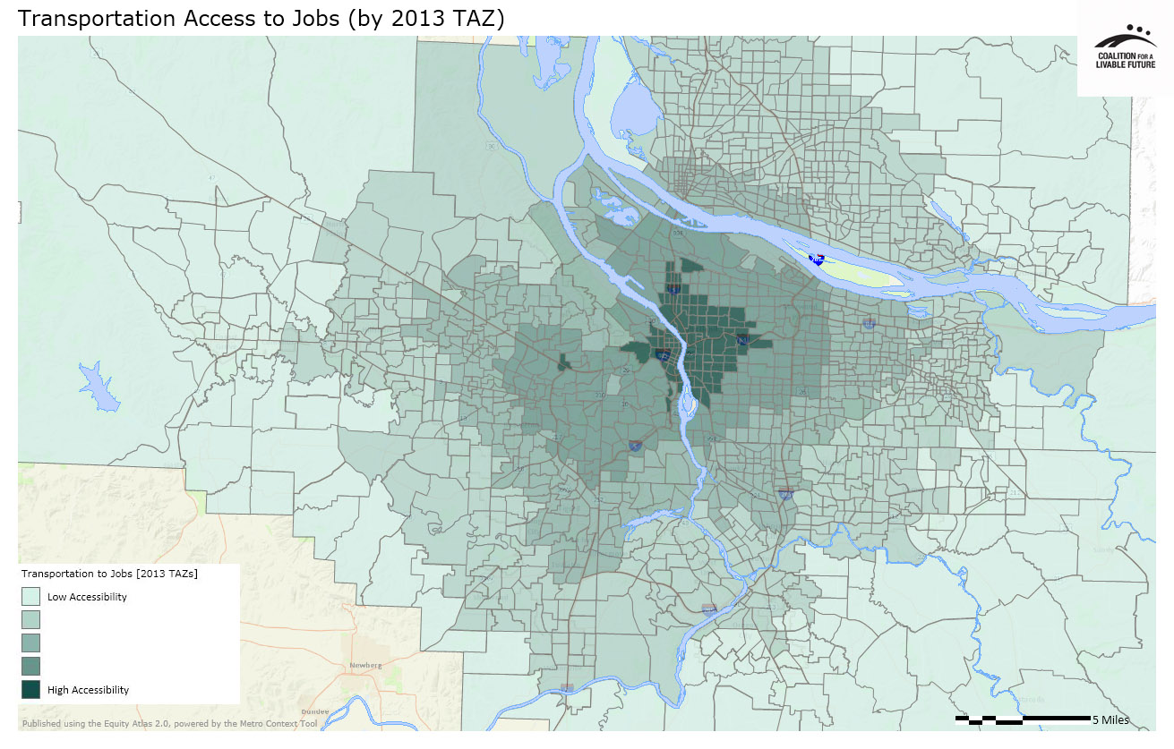 Transportation Access to Jobs by 2013 TAZ Transportation Access to Jobs by 2013 TAZ