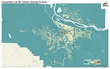 Households with No Children (Density by Acre)