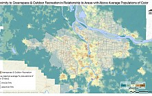 Proximity to Greenspace & Outdoor Recreation in Relationship to Areas with Above Regional Average Percent Populations of Color